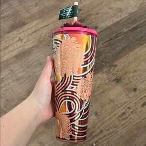 LIMITED EDITION 🩷 Starbucks Lotus Tumbler with silicone lotus topper